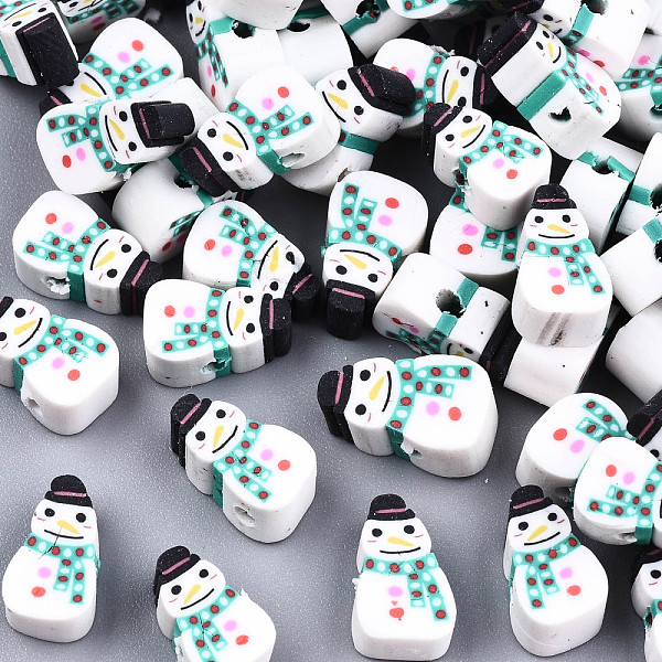 PandaHall Christmas Theme Handmade Polymer Clay Beads, Snowman, Colorful, 9x6x4.5mm, Hole: 1.4mm Polymer Clay Human
PandaHall Christmas Theme Handmade Polymer Clay Beads, Snowman, Colorful, 9x6x4.5mm, Hole: 1.4mm Polymer Clay Human