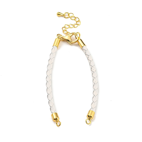 PandaHall Leather Braided Cord Link Bracelets, Fit for Connector Charms, with Long-Lasting Plated Rack Plating Colden Tone Brass Lobster..., White
PandaHall Leather Braided Cord Link Bracelets, Fit for Connector Charms, with Long-Lasting Plated Rack Plating Colden Tone Brass Lobster..., White
