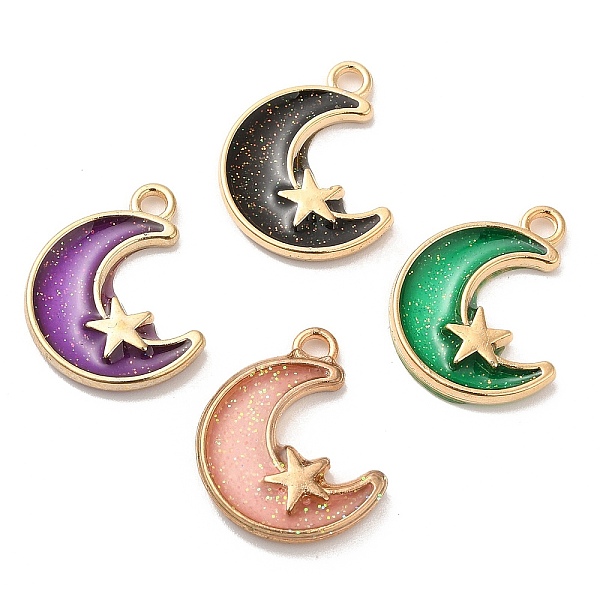 PandaHall Rack Plating Alloy Epoxy Resin Pendants, Glitter Moon Charms, Long-Lasting Plated, Cadmium Free & Nickel Free & Lead Free, Golden..., Multicolor
PandaHall Rack Plating Alloy Epoxy Resin Pendants, Glitter Moon Charms, Long-Lasting Plated, Cadmium Free & Nickel Free & Lead Free, Golden..., Multicolor