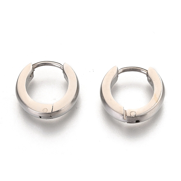 PandaHall Fashion 304 Stainless Steel Hoop Earrings, Stainless Steel Color, 12.5x13x3.5mm, Pin: 0.8mm 304 Stainless Steel Ring
PandaHall Fashion 304 Stainless Steel Hoop Earrings, Stainless Steel Color, 12.5x13x3.5mm, Pin: 0.8mm 304 Stainless Steel Ring