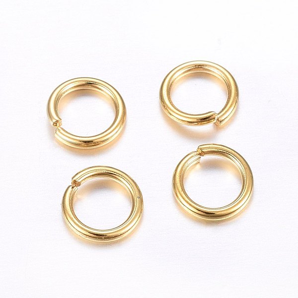 PandaHall 304 Stainless Steel Open Jump Rings, Real 24K Gold Plated, 18 Gauge, 5x1mm, Inner Diameter: 3mm 304 Stainless Steel
PandaHall 304 Stainless Steel Open Jump Rings, Real 24K Gold Plated, 18 Gauge, 5x1mm, Inner Diameter: 3mm 304 Stainless Steel