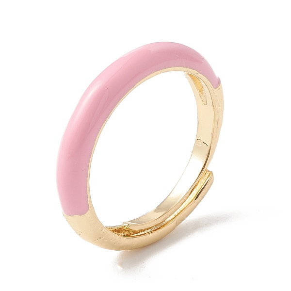 PandaHall Enamel Adjustable Ring, Real 18K Gold Plated Brass Jewelry for Women, Lead Free & Cadmium Free, Pink, US Size 6~US Size 7 3/4...
PandaHall Enamel Adjustable Ring, Real 18K Gold Plated Brass Jewelry for Women, Lead Free & Cadmium Free, Pink, US Size 6~US Size 7 3/4...