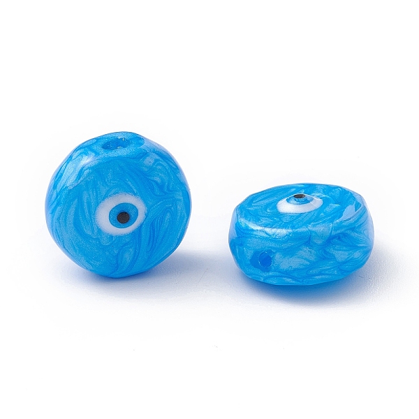 PandaHall Glass Beads, with Enamel, Flat Round with Evil Eye Pattern, Deep Sky Blue, 14~14.5x9mm, Hole: 1.2mm Glass Flat Round
PandaHall Glass Beads, with Enamel, Flat Round with Evil Eye Pattern, Deep Sky Blue, 14~14.5x9mm, Hole: 1.2mm Glass Flat Round