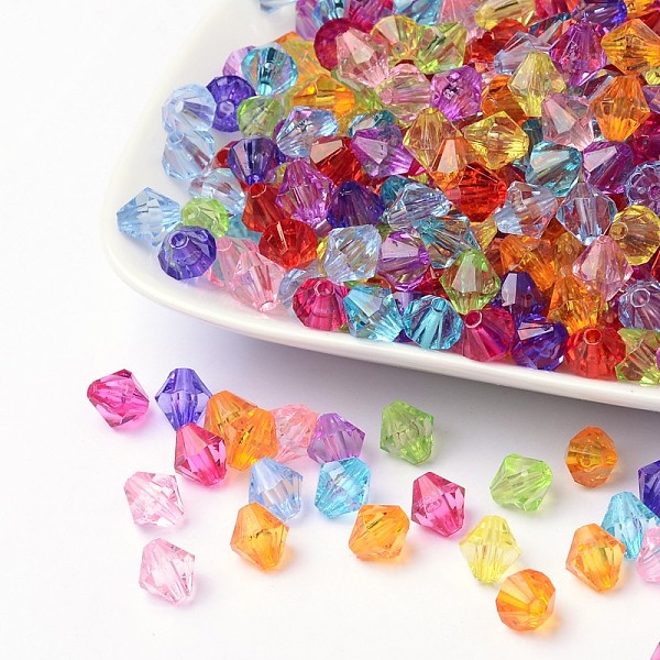 PandaHall Faceted Bicone Transparent Acrylic Beads, Dyed, Mixed Color, 8mm, Hole: 1mm, about 2800pcs/500g Acrylic Bicone Multicolor
PandaHall Faceted Bicone Transparent Acrylic Beads, Dyed, Mixed Color, 8mm, Hole: 1mm, about 2800pcs/500g Acrylic Bicone Multicolor