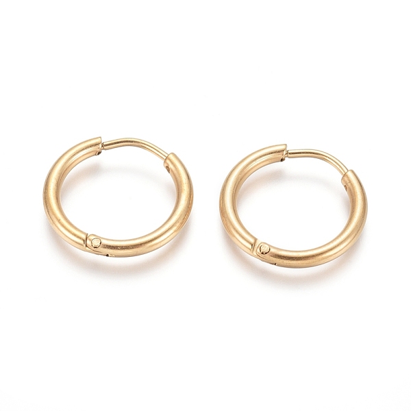 PandaHall Ion Plating(IP) 304 Stainless Steel Huggie Hoop Earrings, Hypoallergenic Earrings, with 316 Surgical Stainless Steel Pin, Golden...
PandaHall Ion Plating(IP) 304 Stainless Steel Huggie Hoop Earrings, Hypoallergenic Earrings, with 316 Surgical Stainless Steel Pin, Golden...