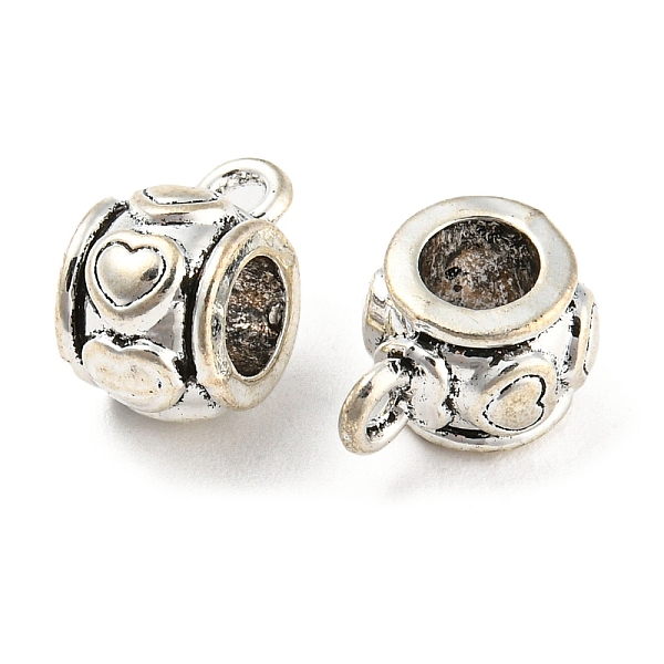 PandaHall Tibetan Style Alloy Tube Bails, Cadmium Free & Lead Free, Heart, Antique Silver, 11.5x8.5x7mm, Hole: 1.6mm, Inner Diameter: 4mm...
PandaHall Tibetan Style Alloy Tube Bails, Cadmium Free & Lead Free, Heart, Antique Silver, 11.5x8.5x7mm, Hole: 1.6mm, Inner Diameter: 4mm...