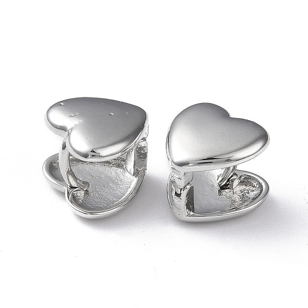 PandaHall Rack Plating Brass Heart Hoop Earrings for Women, Lead Free & Cadmium Free, Platinum, 12x12.5x11mm, Pin: 1.2mm Brass Heart
PandaHall Rack Plating Brass Heart Hoop Earrings for Women, Lead Free & Cadmium Free, Platinum, 12x12.5x11mm, Pin: 1.2mm Brass Heart