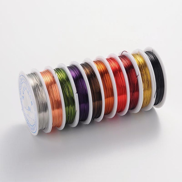 PandaHall Round Copper Jewelry Wire, Lead Free & Cadmium Free & Nickel Free, Mixed Color, 22 Gauge, 0.6mm, about 19.68 Feet(6m)/roll Copper..., Multicolor
PandaHall Round Copper Jewelry Wire, Lead Free & Cadmium Free & Nickel Free, Mixed Color, 22 Gauge, 0.6mm, about 19.68 Feet(6m)/roll Copper..., Multicolor