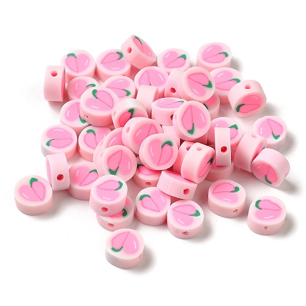 PandaHall Handmade Polymer Clay Beads, Round with Peach, Pink, 8.5x4mm, Hole: 1.6mm Polymer Clay Peach Pink
PandaHall Handmade Polymer Clay Beads, Round with Peach, Pink, 8.5x4mm, Hole: 1.6mm Polymer Clay Peach Pink