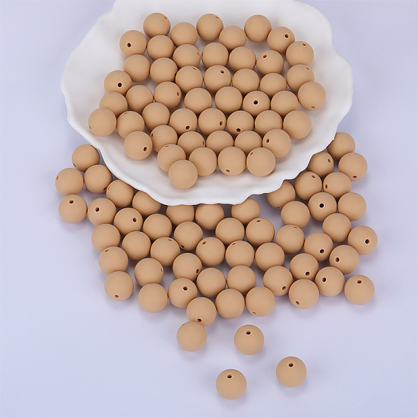 PandaHall Round Silicone Focal Beads, Chewing Beads For Teethers, DIY Nursing Necklaces Making, Wheat, 15mm, Hole: 2mm Silicone Round Orange
PandaHall Round Silicone Focal Beads, Chewing Beads For Teethers, DIY Nursing Necklaces Making, Wheat, 15mm, Hole: 2mm Silicone Round Orange