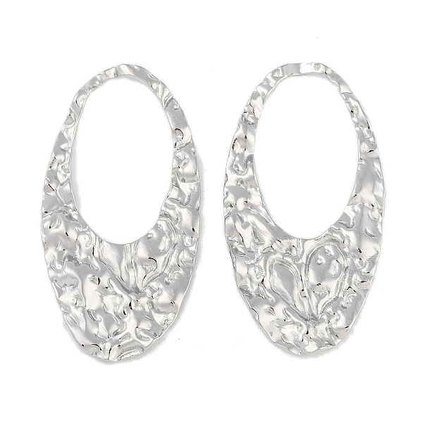 PandaHall 304 Stainless Steel Pendants, Textured Oval Charm, Stainless Steel Color, 40.5x21x2.3mm, Hole: 23x13.7mm 304 Stainless Steel Oval
PandaHall 304 Stainless Steel Pendants, Textured Oval Charm, Stainless Steel Color, 40.5x21x2.3mm, Hole: 23x13.7mm 304 Stainless Steel Oval