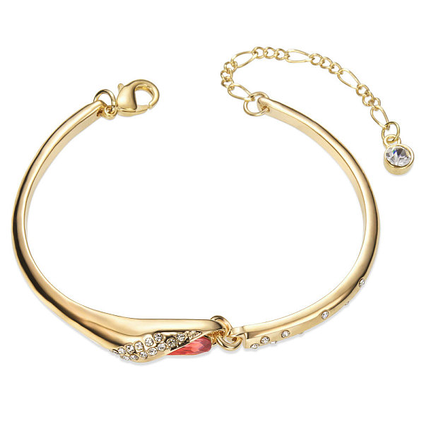 PandaHall SHEGRACE Charming Gold Plated Brass Link Bracelet, Micro Pave Cubic Zirconia Wing with Red Austrian Crystal, 170x8mm..., Pink
PandaHall SHEGRACE Charming Gold Plated Brass Link Bracelet, Micro Pave Cubic Zirconia Wing with Red Austrian Crystal, 170x8mm..., Pink