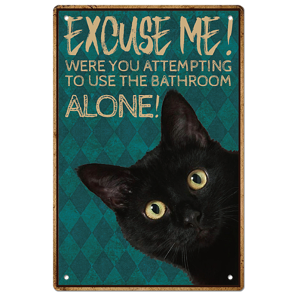 PandaHall Vintage Metal Tin Sign, Iron Wall Decor for Bars, Restaurants, Cafes Pubs, Rectangle, Word Excuse Me, Cat Shape, 300x200x0.5mm...
PandaHall Vintage Metal Tin Sign, Iron Wall Decor for Bars, Restaurants, Cafes Pubs, Rectangle, Word Excuse Me, Cat Shape, 300x200x0.5mm...