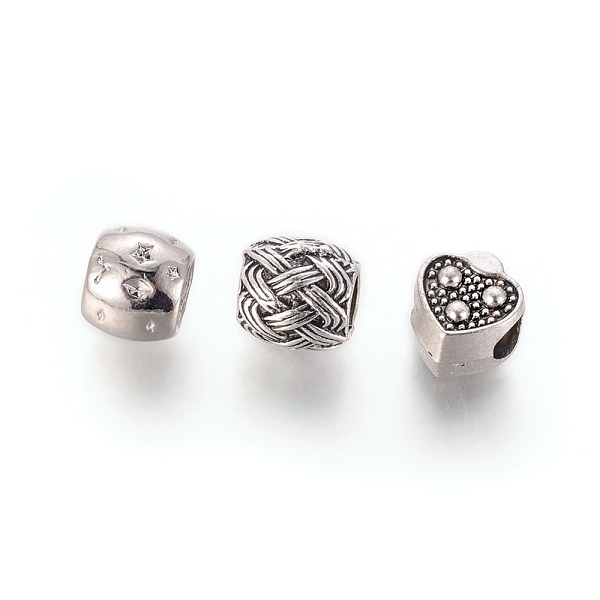 PandaHall Alloy Beads, Large Hole Beads, Mixed Shapes, Mixed Color, 8~13x6~13x6~13mm, Hole: 4.5~5.8mm Alloy Mixed Shapes
PandaHall Alloy Beads, Large Hole Beads, Mixed Shapes, Mixed Color, 8~13x6~13x6~13mm, Hole: 4.5~5.8mm Alloy Mixed Shapes