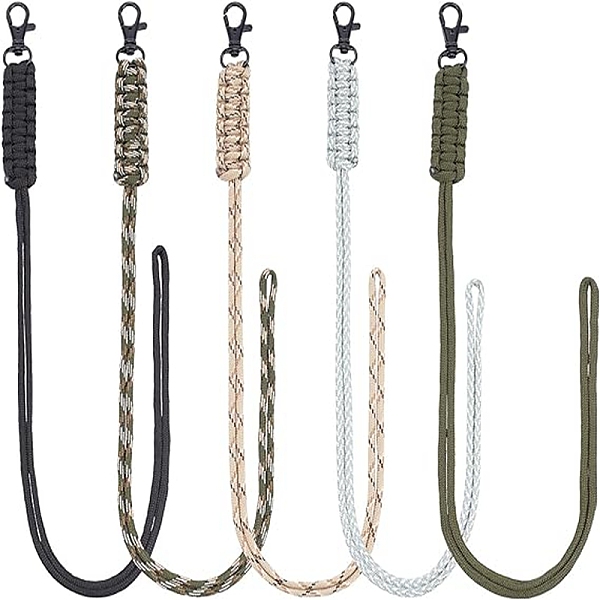 PandaHall 5Pcs 5 Colors Polypropylene Fiber Braided Neck Lanyards, Tactical Camera Badge Holder, with Zinc Alloy Swivel Clasps, for Hiking..., Multicolor
PandaHall 5Pcs 5 Colors Polypropylene Fiber Braided Neck Lanyards, Tactical Camera Badge Holder, with Zinc Alloy Swivel Clasps, for Hiking..., Multicolor