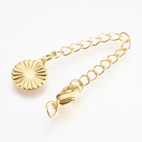 PandaHall Eco-Friendly Brass Chain Extender, with Lobster Claw Clasps, Cadmium Free & Nickel Free & Lead Free, Long-Lasting Plated, Flat...
PandaHall Eco-Friendly Brass Chain Extender, with Lobster Claw Clasps, Cadmium Free & Nickel Free & Lead Free, Long-Lasting Plated, Flat...