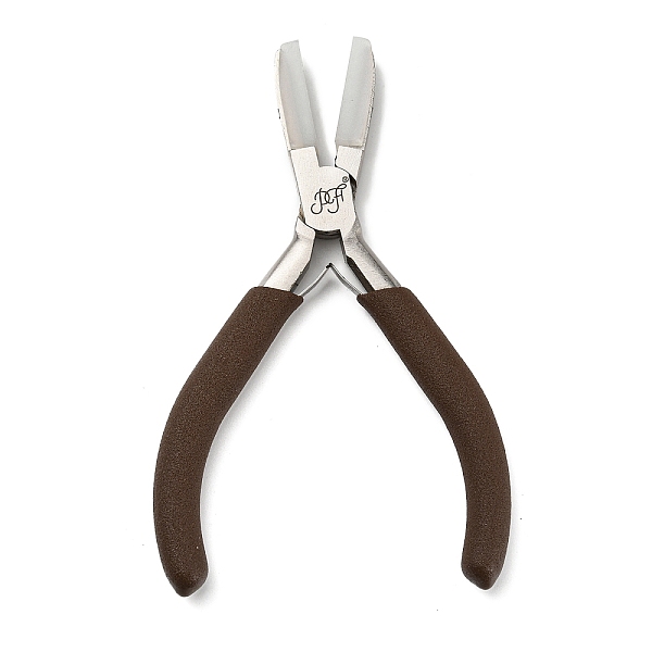 PandaHall Steel Jewelry Pliers, Flat Nose Plier, with Plastic Handle & Jaw Cover, Coconut Brown, 12.3x8x1.15cm Steel
PandaHall Steel Jewelry Pliers, Flat Nose Plier, with Plastic Handle & Jaw Cover, Coconut Brown, 12.3x8x1.15cm Steel