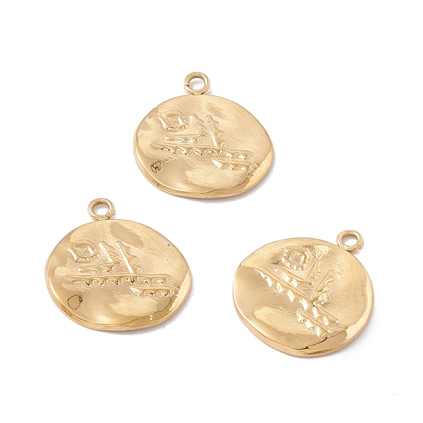 PandaHall Ion Plating(IP) 304 Stainless Steel Pendants, Flat Round, Golden, 18x15.5x1.5mm, Hole: 1.6mm 304 Stainless Steel Flat Round
PandaHall Ion Plating(IP) 304 Stainless Steel Pendants, Flat Round, Golden, 18x15.5x1.5mm, Hole: 1.6mm 304 Stainless Steel Flat Round