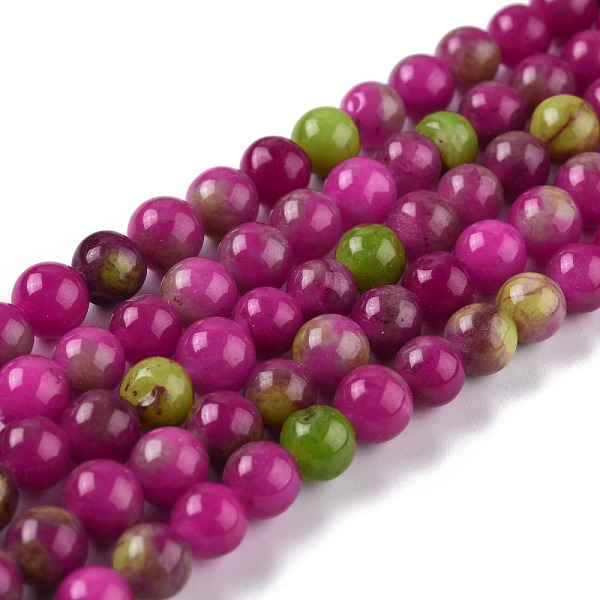 PandaHall Natural White Jade Beads, Round, Dyed, Colorful, 6mm, Hole: 1mm, about 58~61pcs/strand, 37.5~38.5cm White Jade Round
PandaHall Natural White Jade Beads, Round, Dyed, Colorful, 6mm, Hole: 1mm, about 58~61pcs/strand, 37.5~38.5cm White Jade Round