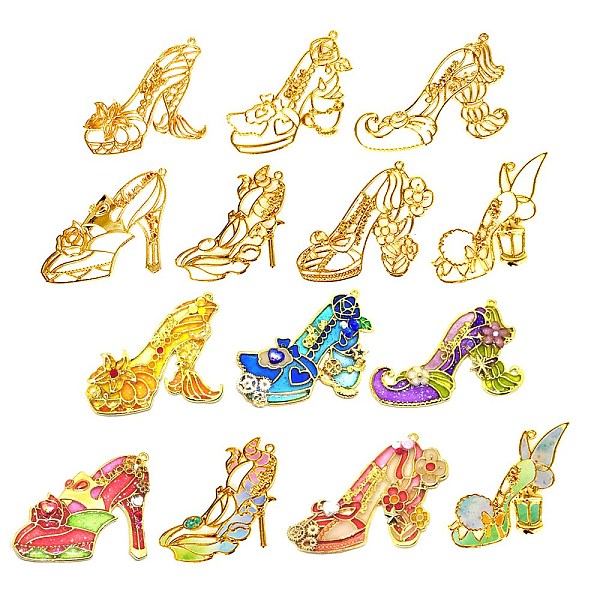 PandaHall Zinc Alloy Open Back Bezel Pendants, For DIY UV Resin, Epoxy Resin, Pressed Flower Jewelry, Princess Shoes, Golden, 14pcs/Box...
PandaHall Zinc Alloy Open Back Bezel Pendants, For DIY UV Resin, Epoxy Resin, Pressed Flower Jewelry, Princess Shoes, Golden, 14pcs/Box...