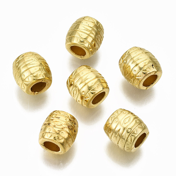 PandaHall CCB Plastic European Beads, Large Hole Beads, Barrel, Golden, 10x10mm, Hole: 5mm, about 833pcs/490g Plastic Barrel
PandaHall CCB Plastic European Beads, Large Hole Beads, Barrel, Golden, 10x10mm, Hole: 5mm, about 833pcs/490g Plastic Barrel
