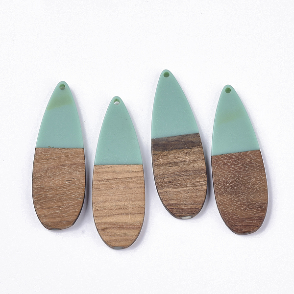 PandaHall Resin & Walnut Wood Big Pendants, Teardrop, Medium Turquoise, 57x19x3~4mm, Hole: 2mm Resin+Wood Teardrop Cyan
PandaHall Resin & Walnut Wood Big Pendants, Teardrop, Medium Turquoise, 57x19x3~4mm, Hole: 2mm Resin+Wood Teardrop Cyan