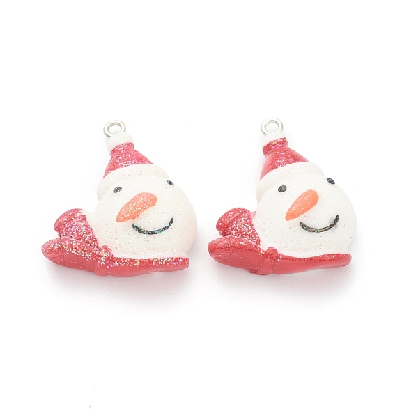 PandaHall Resin Pendants, for Christmas Festival, with Platinum Iron Peg Bail, Glitter Powder, Snowman, White, 31x27x13mm, Hole: 2mm Resin...
PandaHall Resin Pendants, for Christmas Festival, with Platinum Iron Peg Bail, Glitter Powder, Snowman, White, 31x27x13mm, Hole: 2mm Resin...