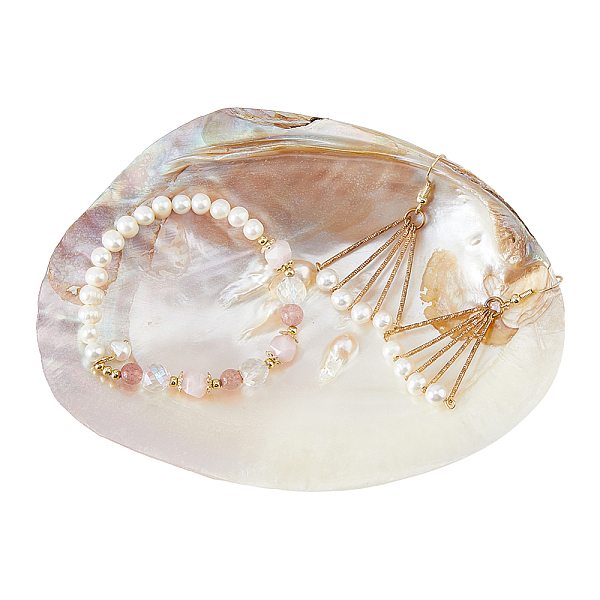 PandaHall SUPERFINDINGS Natural Shell Jewelry Dish Tray Seashell Ring Holder 14.2x10.8cm/5.6x4.3inch Decorative Trinket Dish Stand for...
PandaHall SUPERFINDINGS Natural Shell Jewelry Dish Tray Seashell Ring Holder 14.2x10.8cm/5.6x4.3inch Decorative Trinket Dish Stand for...