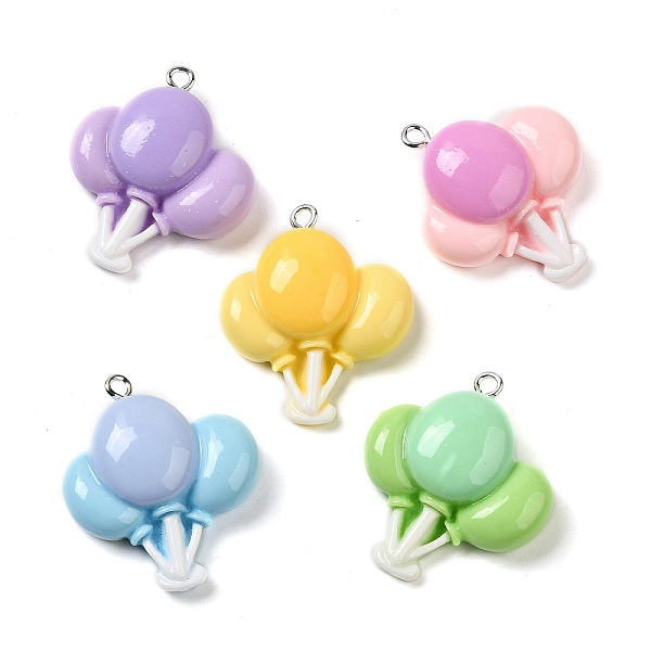 PandaHall Opaque Resin Pendants, Balloon Charms with Platinum Plated Iron Loops, Mixed Color, 30x25x9mm, Hole: 2mm Iron+Resin Balloon..., Multicolor
PandaHall Opaque Resin Pendants, Balloon Charms with Platinum Plated Iron Loops, Mixed Color, 30x25x9mm, Hole: 2mm Iron+Resin Balloon..., Multicolor