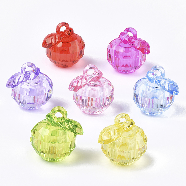 PandaHall Transparent Acrylic Pendants, Faceted, Apple, Mixed Color, 24.5x23.5x20.5mm, Hole: 3mm, about 102pcs/500g Acrylic Fruit Multicolor
PandaHall Transparent Acrylic Pendants, Faceted, Apple, Mixed Color, 24.5x23.5x20.5mm, Hole: 3mm, about 102pcs/500g Acrylic Fruit Multicolor