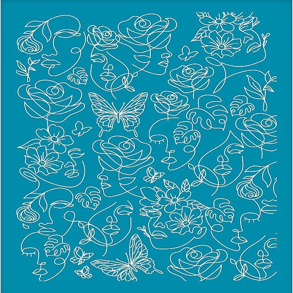 PandaHall Silk Screen Printing Stencil, for Painting on Wood, DIY Decoration T-Shirt Fabric, Face Pattern, 100x127mm Nylon Body Cyan
PandaHall Silk Screen Printing Stencil, for Painting on Wood, DIY Decoration T-Shirt Fabric, Face Pattern, 100x127mm Nylon Body Cyan
