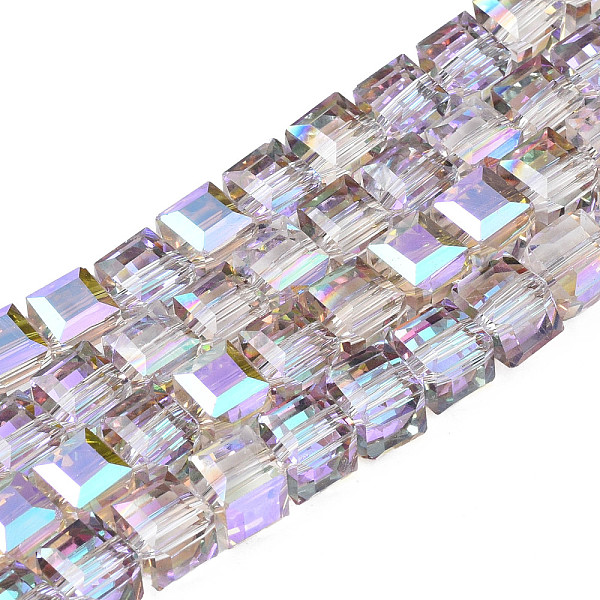 PandaHall Electroplate Transparent Glass Beads Strands, Faceted, Cube, Plum, 7x7x7mm, Hole: 1.4mm, about 100pcs/strand, 26.77 inch(68cm)..., Purple
PandaHall Electroplate Transparent Glass Beads Strands, Faceted, Cube, Plum, 7x7x7mm, Hole: 1.4mm, about 100pcs/strand, 26.77 inch(68cm)..., Purple
