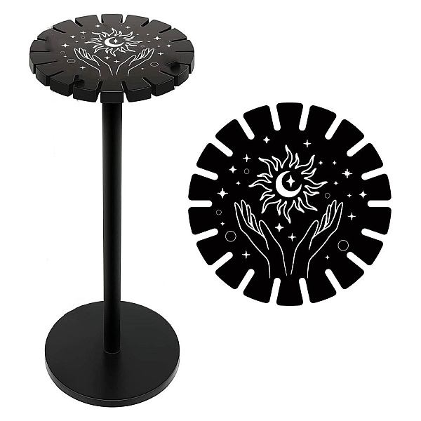 PandaHall CREATCABIN Palm Pendulum Holder Pendulum Display Stand Wooden Crystal Holder with Slots Divination Dowsing Pendulums Witch..., Black
PandaHall CREATCABIN Palm Pendulum Holder Pendulum Display Stand Wooden Crystal Holder with Slots Divination Dowsing Pendulums Witch..., Black