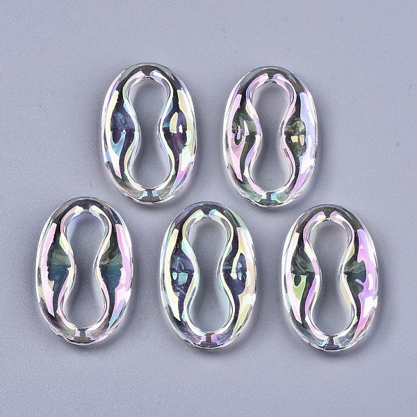 PandaHall Transparent Acrylic Linkings Rings, AB Color, Oval, Clear AB, 34x21x5mm, Inner Diameter: 25x5.5mm Acrylic Oval White
PandaHall Transparent Acrylic Linkings Rings, AB Color, Oval, Clear AB, 34x21x5mm, Inner Diameter: 25x5.5mm Acrylic Oval White