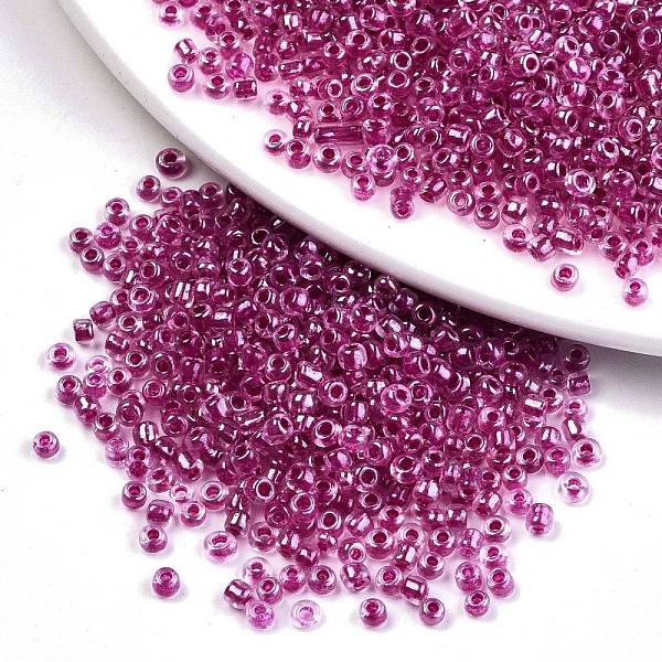 PandaHall 6/0 Glass Seed Beads, Transparent Inside Colours Luster, Round Hole, Round, Medium Violet Red, 6/0, 4~5x2.5~4.5mm, Hole: 1.2mm...
PandaHall 6/0 Glass Seed Beads, Transparent Inside Colours Luster, Round Hole, Round, Medium Violet Red, 6/0, 4~5x2.5~4.5mm, Hole: 1.2mm...