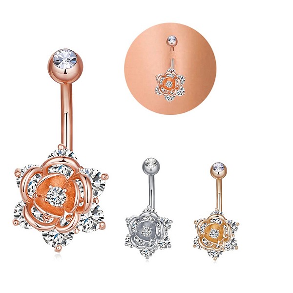PandaHall Brass Piercing Jewelry, Navel Ring Belly Rings, with 304 Stainless Steel Bar, with Cubic Zirconia, Mixed Shapes, Mixed Color, 30mm..., Clear
PandaHall Brass Piercing Jewelry, Navel Ring Belly Rings, with 304 Stainless Steel Bar, with Cubic Zirconia, Mixed Shapes, Mixed Color, 30mm..., Clear