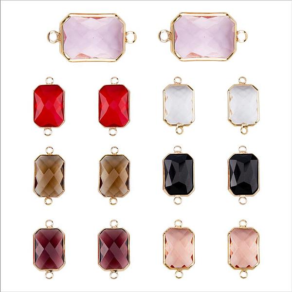 PandaHall DICOSMETIC 14Pcs 7 Colors Golden Plated Brass Pave Glass Connector Charms, Faceted Rectangle Links, Mixed Color, 25.5x13.5x6.5mm..., Multicolor
PandaHall DICOSMETIC 14Pcs 7 Colors Golden Plated Brass Pave Glass Connector Charms, Faceted Rectangle Links, Mixed Color, 25.5x13.5x6.5mm..., Multicolor