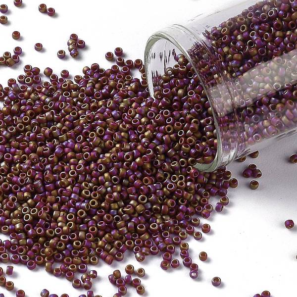 PandaHall TOHO Round Seed Beads, Japanese Seed Beads, (2639F) Semi Glazed Rainbow Dark Red, 15/0, 1.5mm, Hole: 0.7mm, about 3000pcs/bottle...
PandaHall TOHO Round Seed Beads, Japanese Seed Beads, (2639F) Semi Glazed Rainbow Dark Red, 15/0, 1.5mm, Hole: 0.7mm, about 3000pcs/bottle...