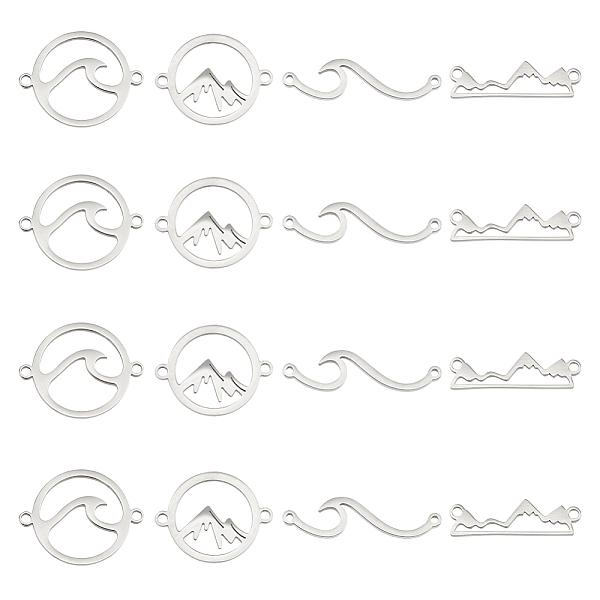 PandaHall UNICRAFTALE 16Pcs 4 Styles Stainless Steel Connector Charms Flat Round Mountain Link Rings Ocean Wave Connector Charms Massif...
PandaHall UNICRAFTALE 16Pcs 4 Styles Stainless Steel Connector Charms Flat Round Mountain Link Rings Ocean Wave Connector Charms Massif...