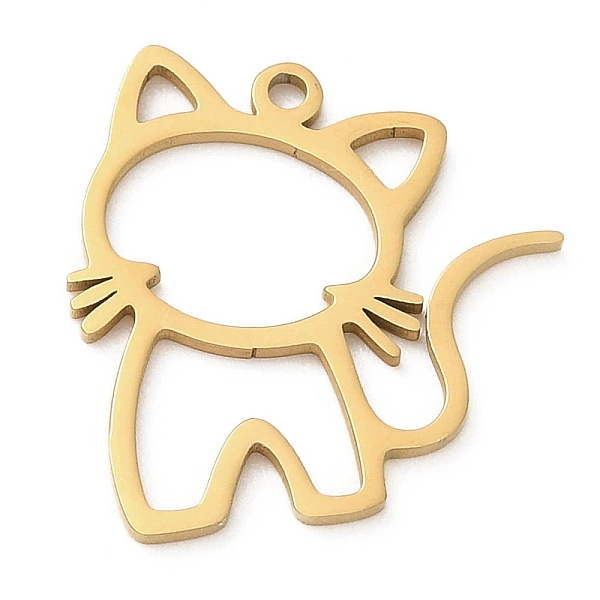 PandaHall 5Pcs 201 Stainless Steel Pendants, Laser Cut, Cat Charm, Golden, 17x16x1mm, Hole: 1.2mm 201 Stainless Steel Cat Shape
PandaHall 5Pcs 201 Stainless Steel Pendants, Laser Cut, Cat Charm, Golden, 17x16x1mm, Hole: 1.2mm 201 Stainless Steel Cat Shape