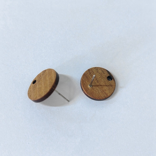 PandaHall Coconut Brown Wood Stud Earring Findings, with Alloy Earring Pin, Flat Round, Platinum, 15.5x2.5mm, Hole: 1.5mm, Pin: 0.6mm Alloy...
PandaHall Coconut Brown Wood Stud Earring Findings, with Alloy Earring Pin, Flat Round, Platinum, 15.5x2.5mm, Hole: 1.5mm, Pin: 0.6mm Alloy...