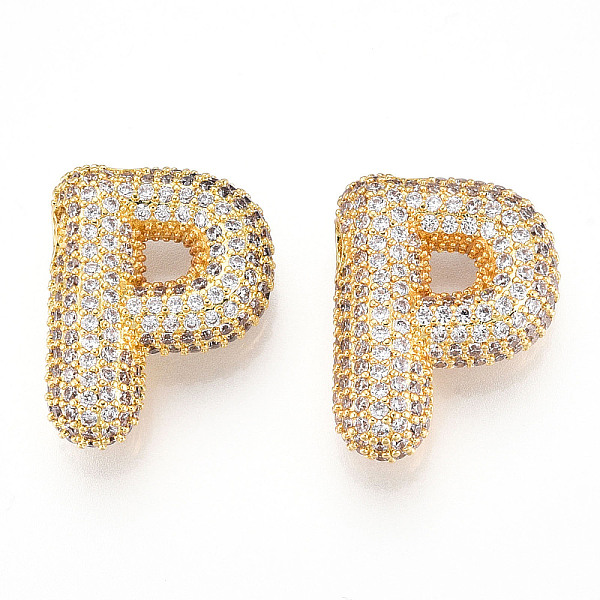 PandaHall Brass Micro Pave Cubic Zirconia Pendants, Alphabet, Letter P, 19.5x23x8.5mm, Hole: 4x2.5mm Brass+Cubic Zirconia Letter P Clear
PandaHall Brass Micro Pave Cubic Zirconia Pendants, Alphabet, Letter P, 19.5x23x8.5mm, Hole: 4x2.5mm Brass+Cubic Zirconia Letter P Clear