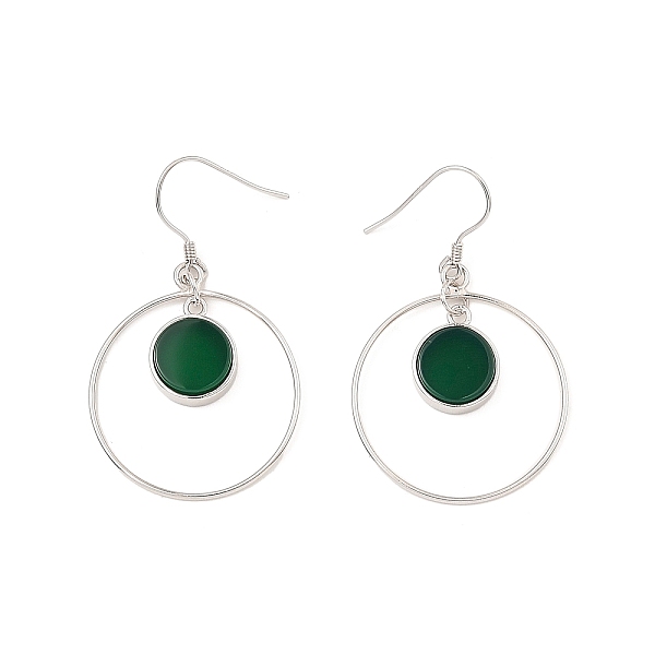 PandaHall Natural Green Onyx Agate Flat Round Dangle Earrings, Real Platinum Plated Rhodium Plated 925 Sterling Silver Earrings, 46x27.5mm...
PandaHall Natural Green Onyx Agate Flat Round Dangle Earrings, Real Platinum Plated Rhodium Plated 925 Sterling Silver Earrings, 46x27.5mm...