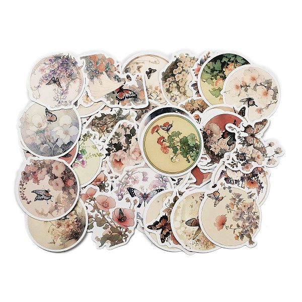 PandaHall 50Pcs Paper Stickers, for DIY Scrapbooking, Journal Decoration, Butterfly & Flower, Mixed Color, 48~65x43~65x0.1mm, about..., Multicolor
PandaHall 50Pcs Paper Stickers, for DIY Scrapbooking, Journal Decoration, Butterfly & Flower, Mixed Color, 48~65x43~65x0.1mm, about..., Multicolor