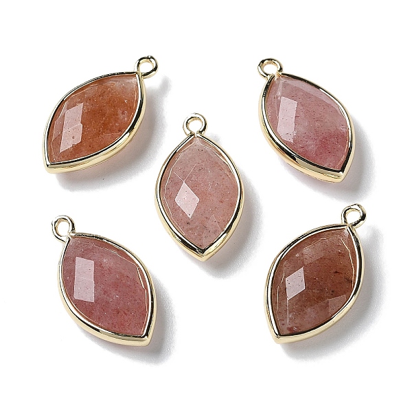 PandaHall Natural Strawberry Quartz Pendants, with Platinum Brass Edge, Faceted, Horse Eye, 22x12x5.5mm, Hole: 1.8mm Strawberry Quartz Eye
PandaHall Natural Strawberry Quartz Pendants, with Platinum Brass Edge, Faceted, Horse Eye, 22x12x5.5mm, Hole: 1.8mm Strawberry Quartz Eye