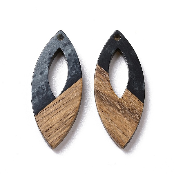 PandaHall Opaque Resin & Walnut Wood Pendants, Horse Eye Charms, Black, 38x15.5x3.5mm, Hole: 2mm Resin+Wood Horse Eye Black
PandaHall Opaque Resin & Walnut Wood Pendants, Horse Eye Charms, Black, 38x15.5x3.5mm, Hole: 2mm Resin+Wood Horse Eye Black
