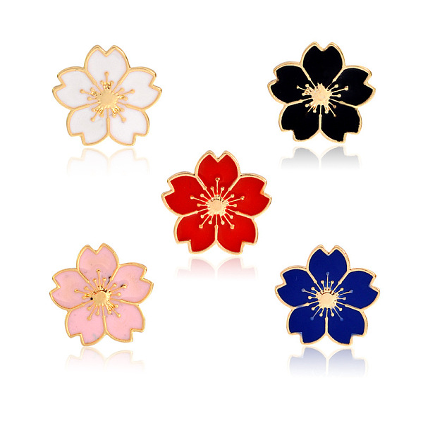 PandaHall Creative Zinc Alloy Brooches, Enamel Lapel Pin, with Iron Butterfly Clutches or Rubber Clutches, Sakura Flower, Golden, Mixed..., Multicolor
PandaHall Creative Zinc Alloy Brooches, Enamel Lapel Pin, with Iron Butterfly Clutches or Rubber Clutches, Sakura Flower, Golden, Mixed..., Multicolor