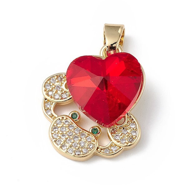 PandaHall Rack Plating Brass Micro Pave Cubic Zirconia Pendants, with Glass, Long-Lasting Plated, Cadmium Free & Lead Free, Crab with Heart..., Red
PandaHall Rack Plating Brass Micro Pave Cubic Zirconia Pendants, with Glass, Long-Lasting Plated, Cadmium Free & Lead Free, Crab with Heart..., Red