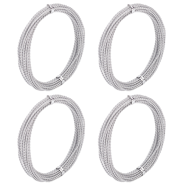 PandaHall HOBBIESAY Aluminum Wire, Twisted Round, Silver, 1.6mm, about 16.40 Feet(5m)/roll, 4 rolls/set Aluminum Silver
PandaHall HOBBIESAY Aluminum Wire, Twisted Round, Silver, 1.6mm, about 16.40 Feet(5m)/roll, 4 rolls/set Aluminum Silver