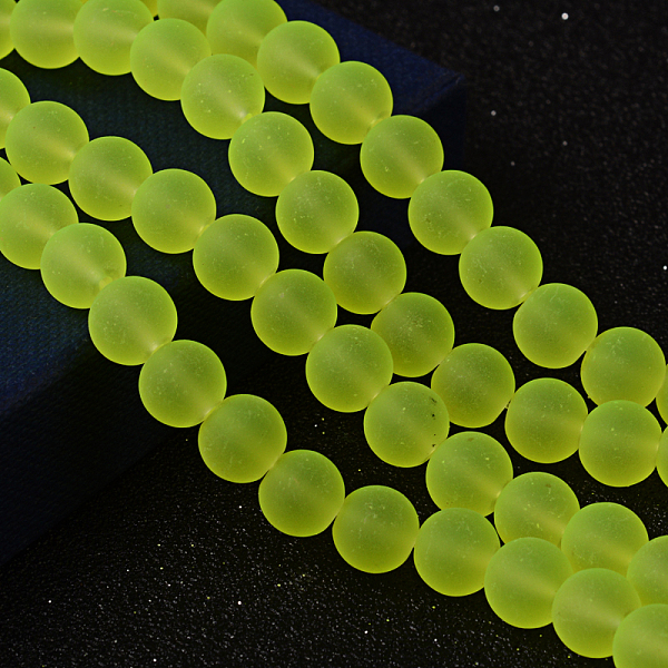 PandaHall Transparent Glass Bead Strands, Frosted, Round, Green Yellow, 8mm, Hole: 1~1.6mm, about 99pcs/strand, 31.4 inch Glass Round Green
PandaHall Transparent Glass Bead Strands, Frosted, Round, Green Yellow, 8mm, Hole: 1~1.6mm, about 99pcs/strand, 31.4 inch Glass Round Green